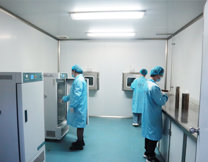Sala de cultivo microbiano